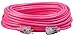 Southwire Heavy Duty Extension Cord, 100Ft, 12 Gauge, 3 Conductor, High Visibility Outdoor Cord, Lighted End, SJTW, Cool Pink, 2579SW000A