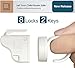 RovingCove Ergonomic Magnetic Cabinet Baby Locks 8-pk, Child Proof Drawer Cupboard Latches, Adhesive, Easy Install with Starter Tape System, 8 Locks 2 Ring Keys