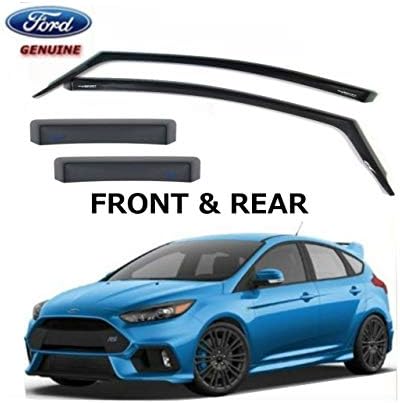 Genuine Ford Focus RS 2016 MK3 Front & Rear Climair Dark Tint Air Deflectors
