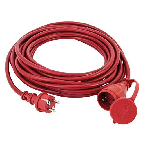 REV Verlängerungskabel Aussenbereich IP44 25m (H05RR-F), 3680W, rot