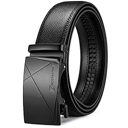 BOSTANTEN Mens Belt Leather Ratchet Dress Belt with
