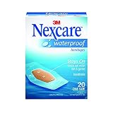 Nexcare Waterproof Clear Bandage, One Sizes, 20 ct Packages (Pack of 4)