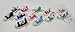 Rhode Island Novelty Lot of 12 Chuck Sneaker Canvas Tennis Shoe Keychain Party Favors