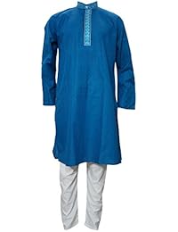 Mens Tunic Mandarin Collar Boho Festive Ethnic Wear Kurta Pajama Sets