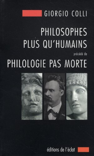 Philosophes plus qu'humains
