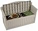 Premium Storage Bench Furniture Seat for Patio Deck or Garden Seating Outdoor in Suncast Small Design