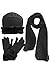Fleece Hat Scarf & Glove Set With Plush Fur Trim