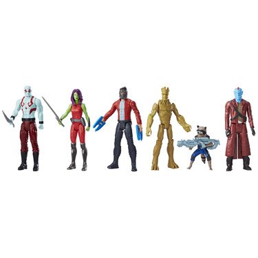 Marvel Hasbro – C1913 Guardians of The Galaxy – Titan Helden – Set mit 5 Actionfiguren, 30cm