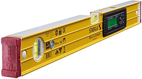Stabila 17677/8 61 cm "Type 96 Electronic IP 65" Spirit Level with Bag - Yellow/Black