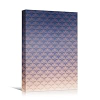 Canvas Wall Art White Building Pattern Abstract Architecture & Maps Building Chic Home Office Photography - 12x18 inches