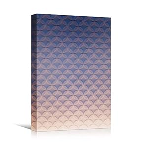 signwin Canvas Wall Art White Building Pattern Abstract...