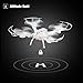 Beebeerun WiFi FPV Quadcopter Drone with Camera Live Video 2.4GHz Headless Mode Altitude Hold One-Key Function VR Headset-Compatible Gravity Induction Damage Resistance (White Drones with Camera)