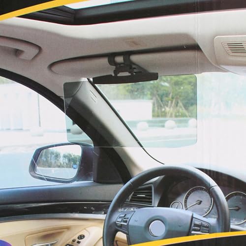 Sun Visor Extender For Cars, Uv400 Car Sun Visor Extension With Polycarbonate Lens And Side Sunshade, Protect From Glare, Uv Rays, Snow Blindness For Safe Driving, Universal For Car, Suv (A)