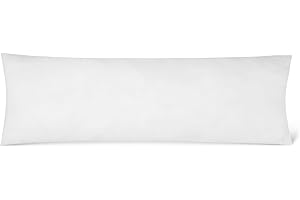 Amazon Basics Long Body Pillow for All Position Sleepers, 20 x 54 inches, Supportive, 1 Pack