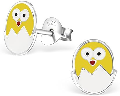 Katy CraigChick and Egg Earrings - Sterling Silver Easter Chicken