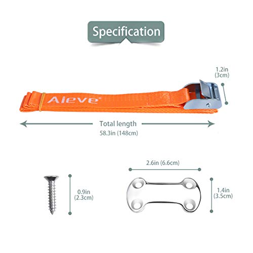 AIEVE Cooler Tie Down Kit for YETI Coolers,Cooler Tie Downs Straps