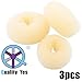 QY 3PCS Hair Mesh Chignon Donut To Make Hair Bun Best Age Reducing Solution, Small Medium And Large Size, Light Beige Color