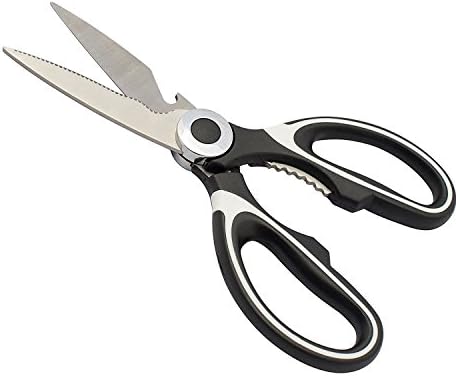 Ultra Sharp Premium Heavy Duty Kitchen Shears and Multi Purpose Scissors - Multi-Purpose Utility Scissors for Chicken, Poultry, Fish, Meat, Vegetables, Herbs, and BBQ's - As Sharp As Any Knife