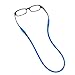 Eyeglasses Holder Strap Glasses Universal Fit Rope Eyewear Retainer Silicone Cord String Eyeglass Temple Tips Pack of 2 ( Blue + Black )