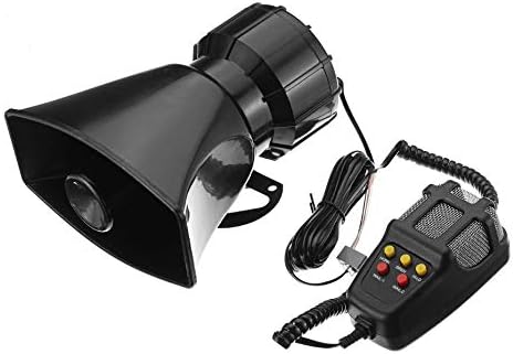 Roy Imaging Car siren speaker,12V 80W 5 Tone Sound Car Siren Vehicle Horn With Mic PA Speaker for Toyota