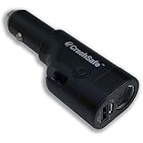 CrashSafe 6-in-1 Car Safety Device w/Emergency Window Glass Breaker Tool - Seat Belt Cutter - 2200 mAh Power Bank, 2-Mode Flashlight, Red Emergency Beacon, USB Car Charger (1)