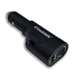 CrashSafe 6-in-1 Car Safety Device w/Emergency Window Glass Breaker Tool - Seat Belt Cutter - 2200 mAh Power Bank, 2-Mode Flashlight, Red Emergency Beacon, USB Car Charger