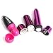 DGz 3Pcs/Set Mini Bullet Vibrant Toy for Women,Waterproof Cordless Electric Trigger Point Vibe, Smooth Silicone, Pocket Size - Purple 15