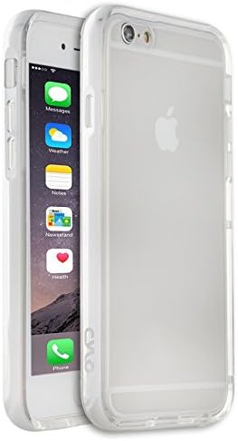 CYLO Metallic Drop-Shield iPhone 6 and 6S Bumper Case, Lightweight Dual Protection Against Scratches and Damage, Silicon Inner Case with Aluminum Bumper (Silver)