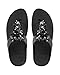 FitFlop Women's Boogaloo Toe Post Flip Flop, Black, 7 M US