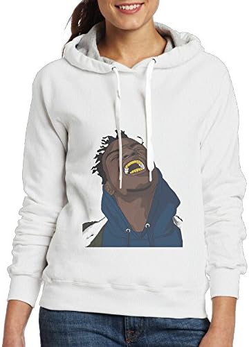 A Hipster With A Golden Teeth On His Back Women's Novelty Hooded Sweatshirt Swag Pullover Hoodies For Girls