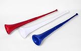 Sea View Treasures 3 Bulk Patriotic Stadium Blaster Vuvuzela Horn (Red, White, and Blue) - Ultimate Party Noisemaker