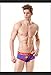 PINK HERO Men's Boxer Briefs Cotton Microfiber Cartoon Superhero Underwear with Open Crotch Briefs for Super-man Panties