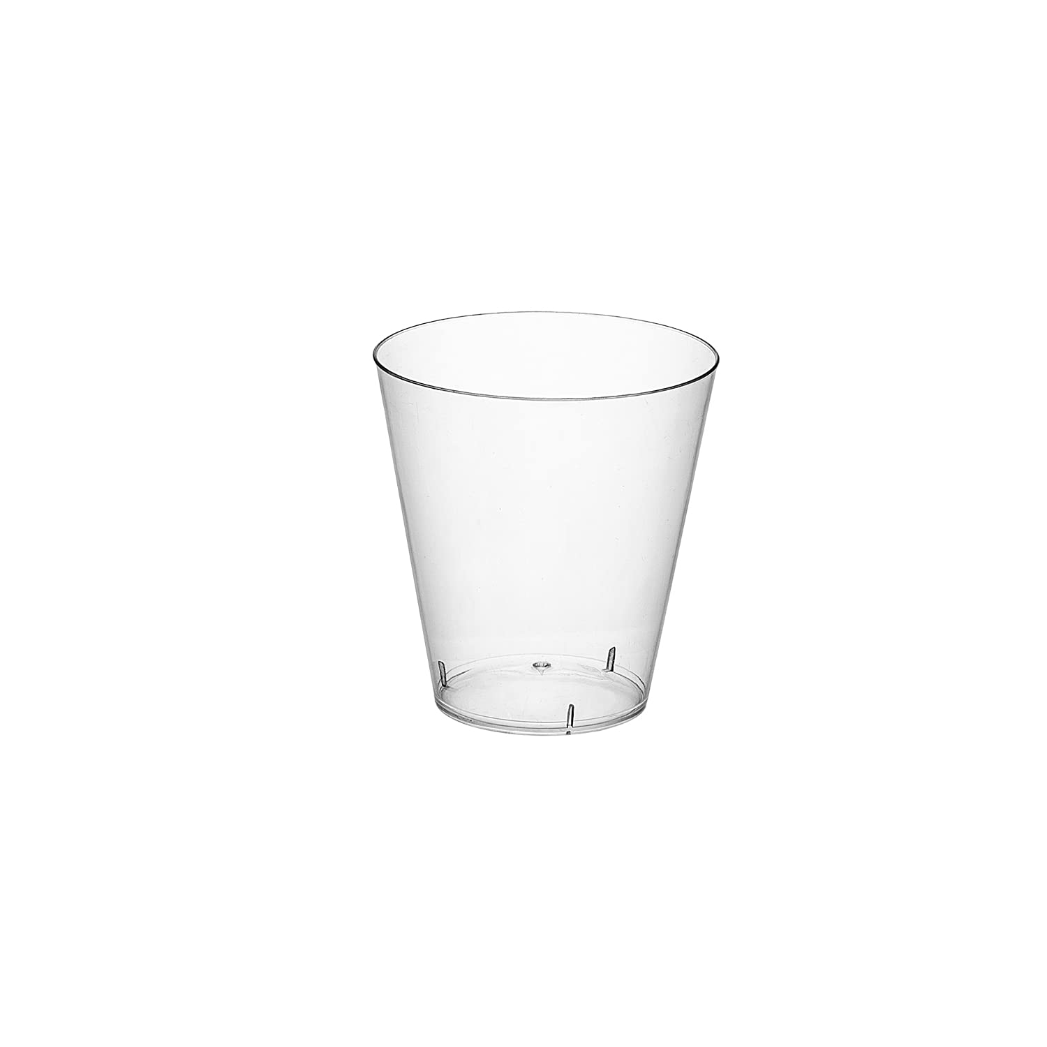 Party Essentials N25021 50 Count 2 oz Shot Glasses, Plastic, Clear