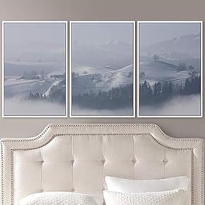 signwin 3 Piece Framed Canvas Wall Art Foggy...