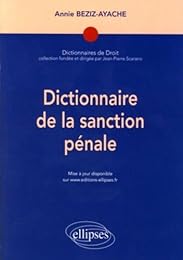 Dictionnaire de la sanction pénale