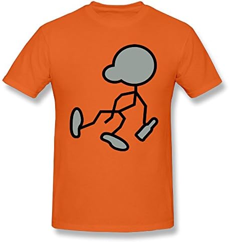 Saeufer Strichmaennchen 2 Farbig Men's Individuality Short-Sleeve Cotton T-shirt