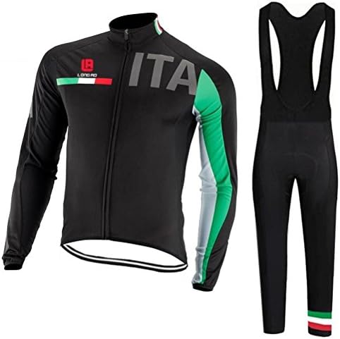 Amazon Co Jp サイクルジャージ 冬用 裏起毛 自転車服 長袖 ウェア サイズ選択可 鮮やか 3dパット付きおしゃれ 上下セット サイクルウェア メンズ サイクリング 通気速乾 ビブ付き B5114 Xl Hb5114 Xl スポーツ アウトドア
