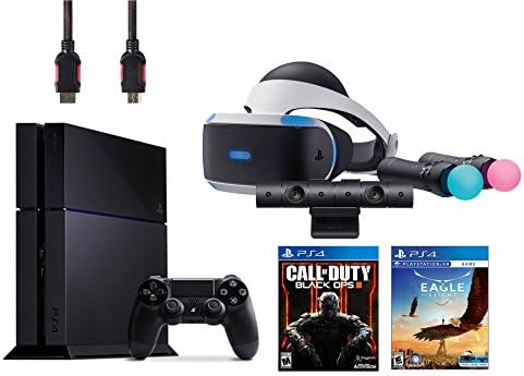 PlayStation VR Start Bundle 5 Items:VR Headset,Move Controller,PlayStation Camera Motion Sensor,PlayStaion4 Call of Duty Black Ops III,VR Game Disc Eagle Flight