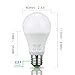 Dusk to Dawn Light Bulb,HAIMI TREE 7W E26/E27 Smart Dusk to Dawn LED Bulb with Auto on/Off Indoor/Outdoor LED Sensor Lighting Lamp for Porch Hallway Patio Garage(Cold White)