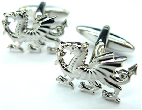 Amazon Silver Welsh Dragon Cufflinksウェールズyア ドライグ ゴッホレッドドラゴンgemelos S Fba カフス 通販