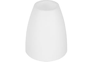 SUPVOX 40mm White Flat Plastic Lampshade Replacement: Fitter Lamp Cover for Table & Floor Lamps - Light Diffusing Eye-Protect