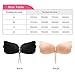 Amanana Breathable Strapless Self Adhesive Reusable Invisible Push-up Bra Skin Colour (A)