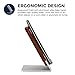 Wood Wireless Charger for Microsoft Lumia 735/830/920/928/930/950/XL/1520 - [Fast Charge] Cooper ECOSTAND Wireless Charging Stand | Qi Wireless Charger Stand | Desk, Office (Aluminium & Rosewood)