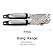 Professional Heavy Duty Safety Manual Can and Tin Opener - Portable Kitchen Tool - Stainless Steel Ergonomic Anti Slip Design