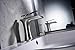 BWE Waterfall Spout Single Handle Bathroom Sink Faucet Basin Mixer Tap Open Channel Spout Brushed Nickel
