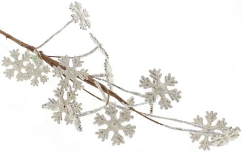 Natural Wood Snowflake Spray