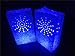 LANKER 24 Pack Luminary Bags - Sunburst Design Candle Bags - Flame Resistant Light Holder - Candleholders Decorations for Wedding, Halloween, Birthday, Party and Event Occasion - White (Sunburst)