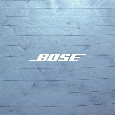 NOTEBOOK BOSE AUDIO WHITE ADHESIVE VINYL DECAL STICKER CAR AUTO HOME DECOR DECORATION DECOR WALL ART BOSE BIKE WALL WINDOW VINYL DIE CUT ART MACBOOK CAR