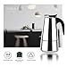 Zeroomade Stovetop Espresso Moka Pot 4-Cup Stainless Steel Mocha Espresso Cappuccino and Latte single-origin pour Percolator Coffee Maker Pot 200ML 6.76 oz