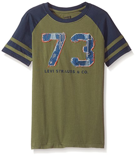 Levi's Boys' Big Graphic T-Shirt, Olivine, S